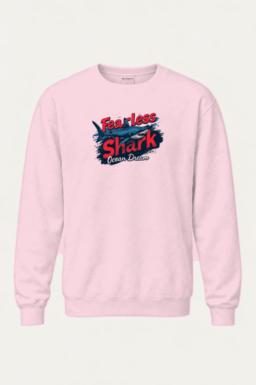 "Fearless Shark" Heavy Blend Unisex Crewneck Sweatshirt | Gildan 18000