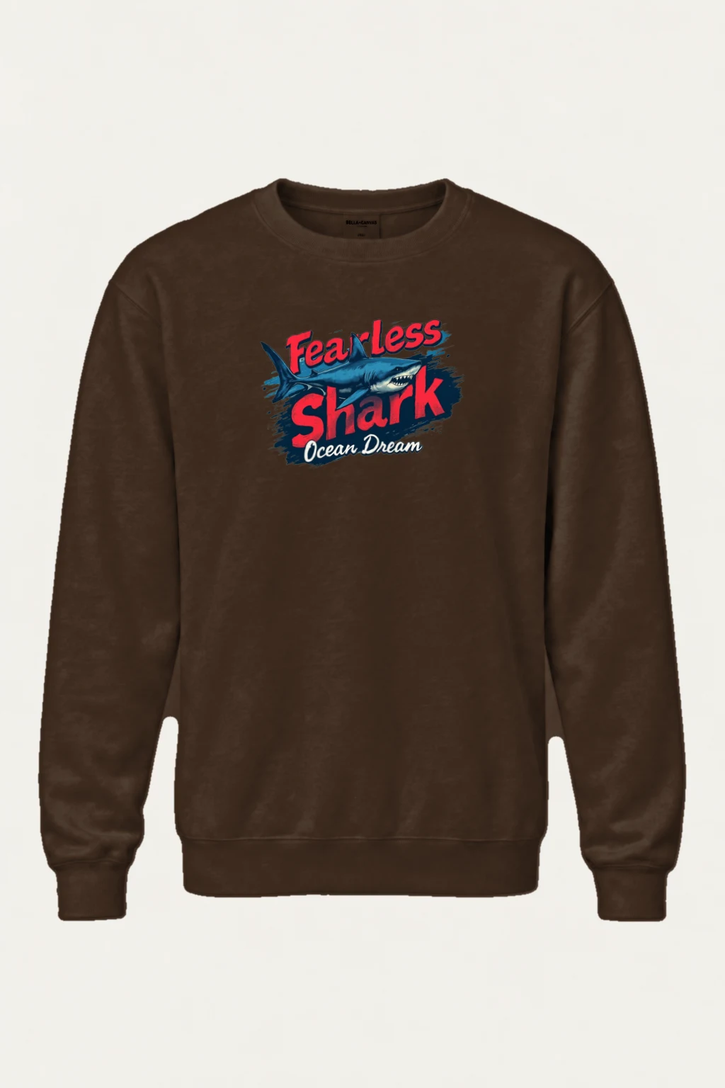 "Fearless Shark" Heavy Blend Unisex Crewneck Sweatshirt | Gildan 18000
