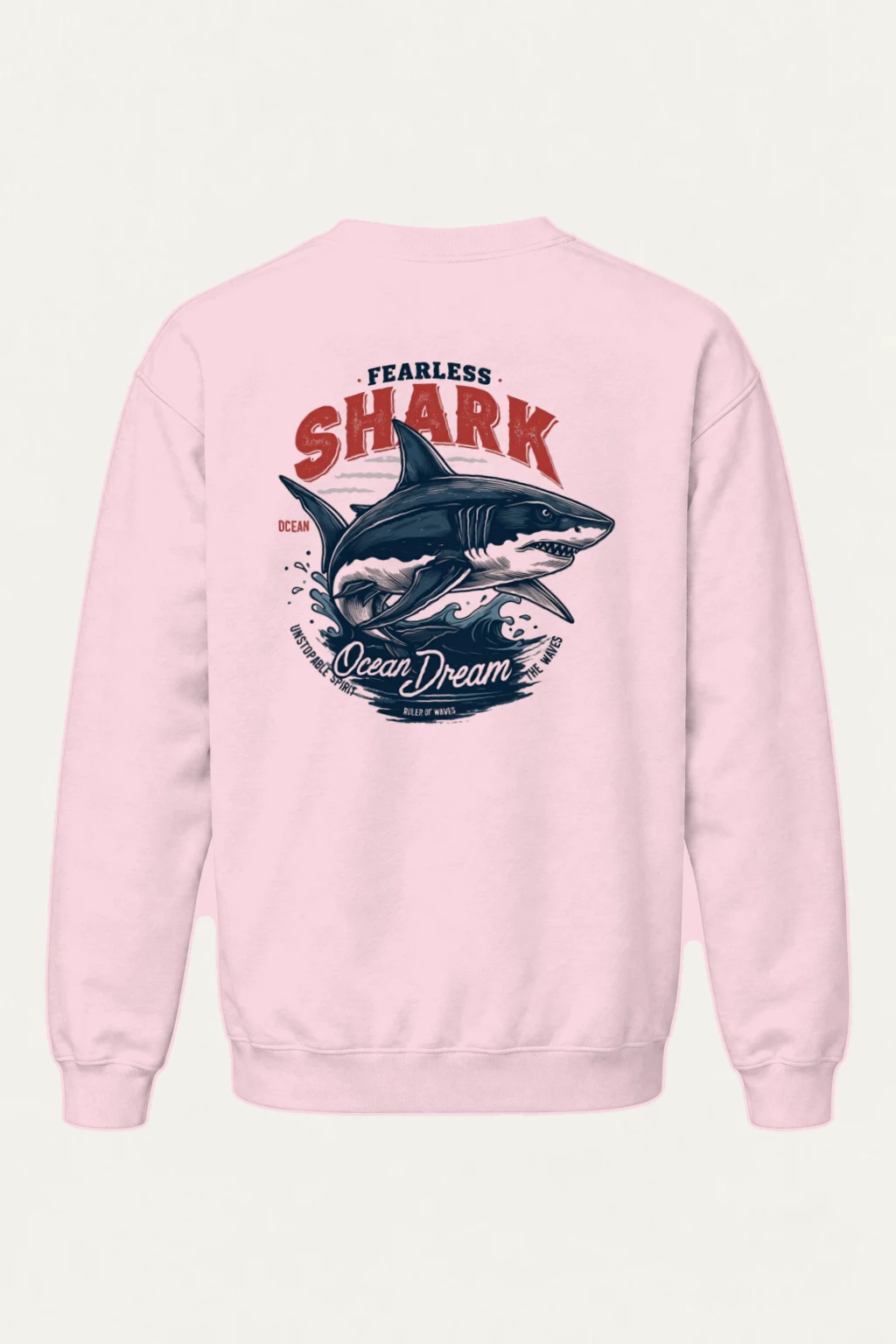 "Fearless Shark" Heavy Blend Unisex Crewneck Sweatshirt | Gildan 18000