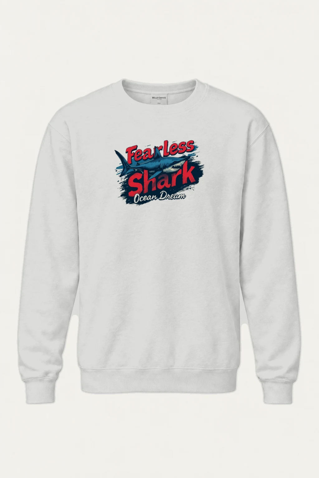 "Fearless Shark" Heavy Blend Unisex Crewneck Sweatshirt | Gildan 18000
