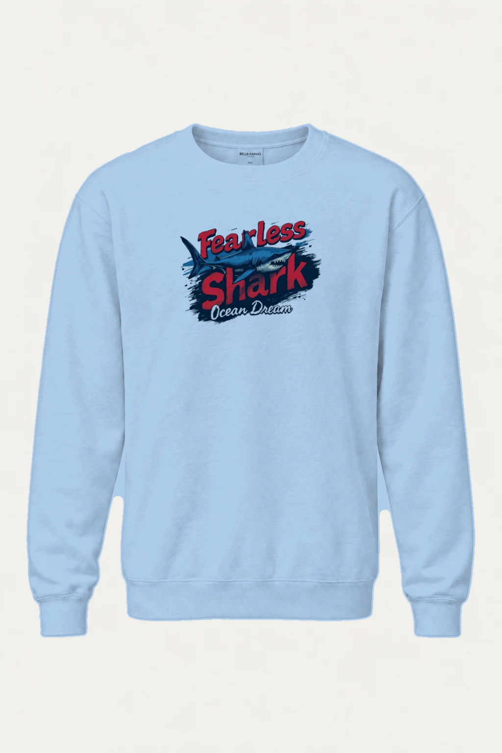 "Fearless Shark" Heavy Blend Unisex Crewneck Sweatshirt | Gildan 18000