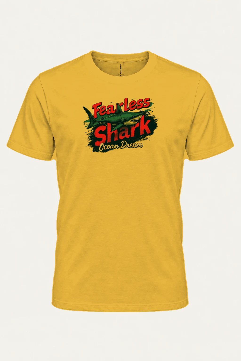 "Fearless Shark" Heavyweight Unisex Crewneck T-shirt | Gildan 5000