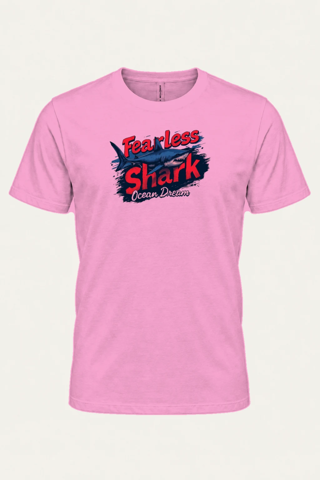 "Fearless Shark" Heavyweight Unisex Crewneck T-shirt | Gildan 5000