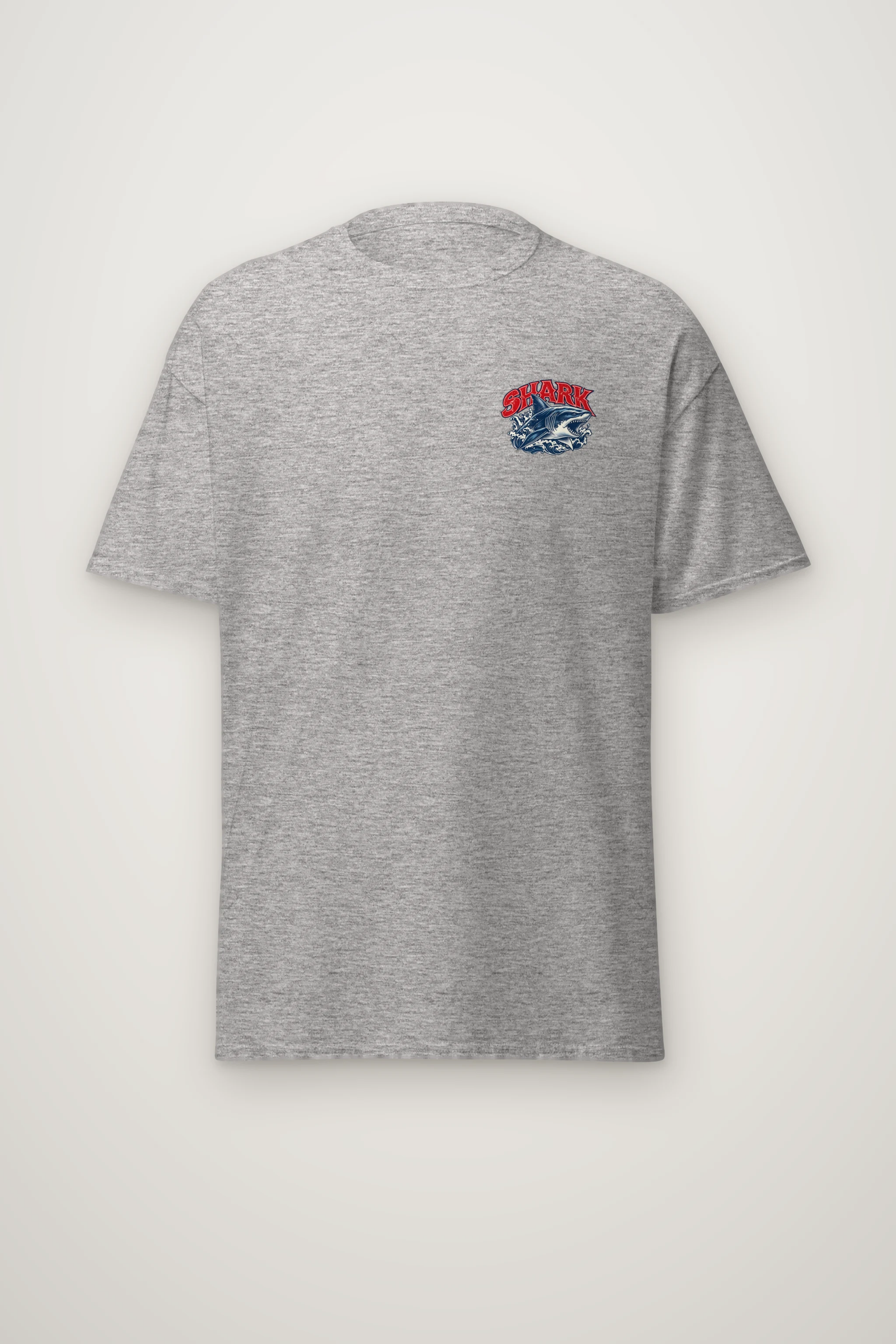 "Fearless Shark Ocean" Heavyweight Unisex Crewneck T-shirt