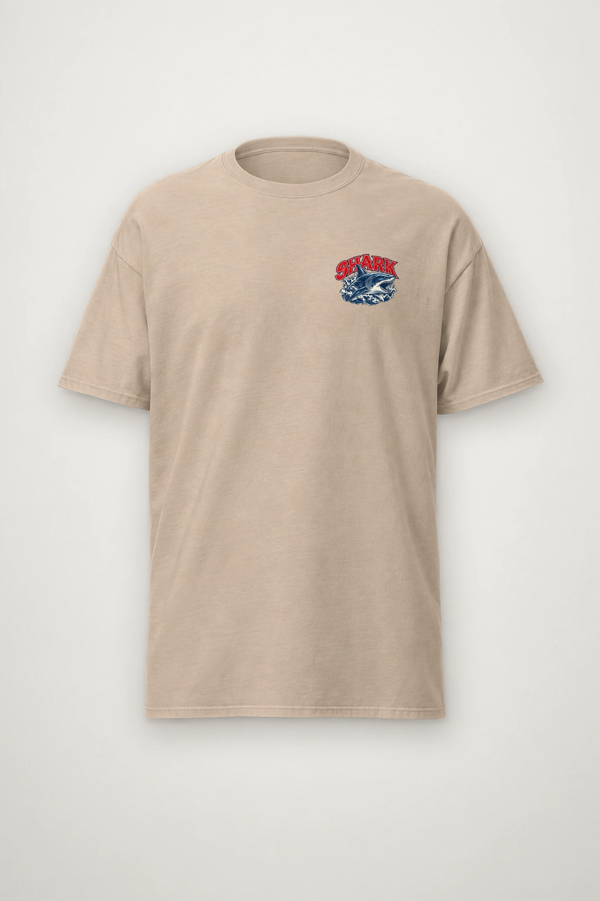 "Fearless Shark Ocean" Heavyweight Unisex Crewneck T-shirt