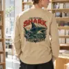 "Fearless Shark Ocean" Unisex Longsleeve T-shirt | Gildan 2400