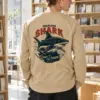 "Fearless Shark" Unisex Longsleeve T-shirt | Gildan 2400