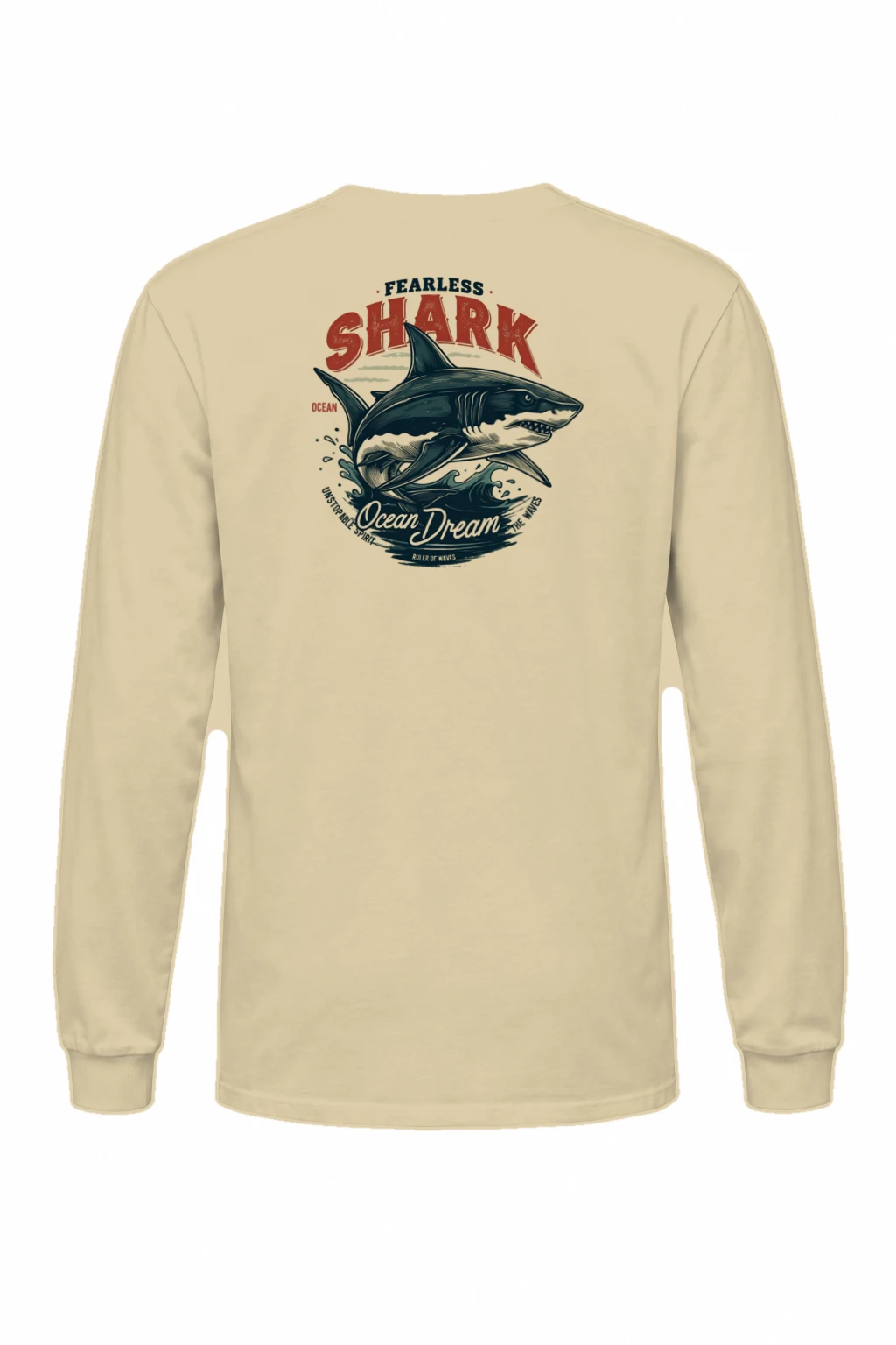 "Fearless Shark" Unisex Longsleeve T-shirt | Gildan 2400