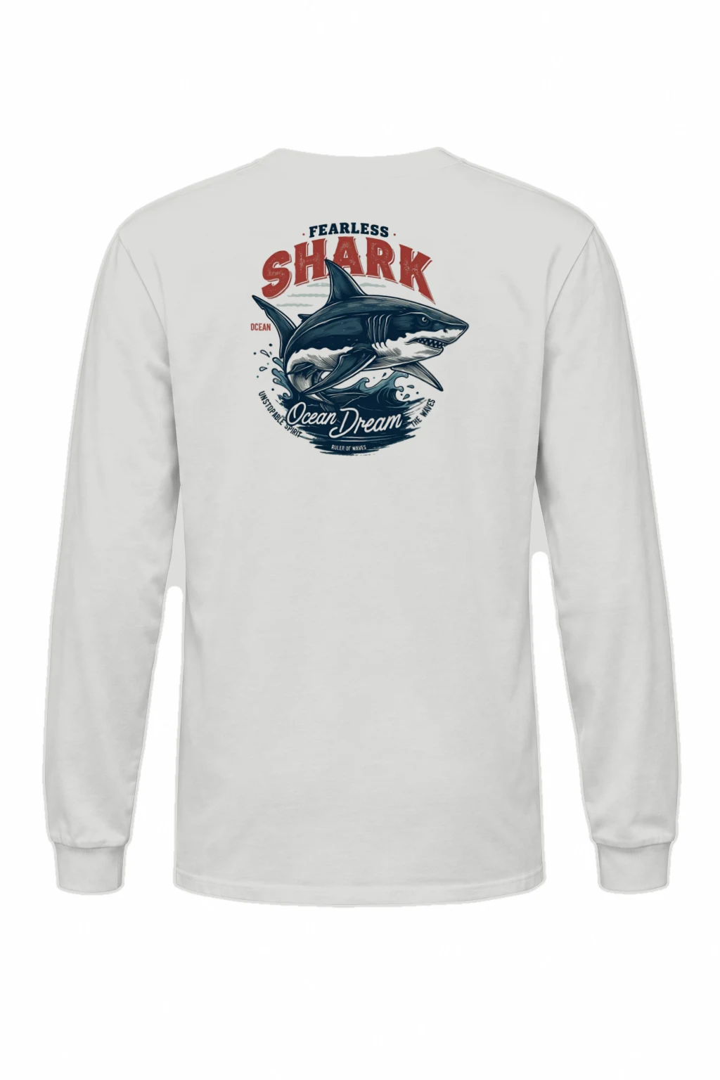 "Fearless Shark" Unisex Longsleeve T-shirt | Gildan 2400
