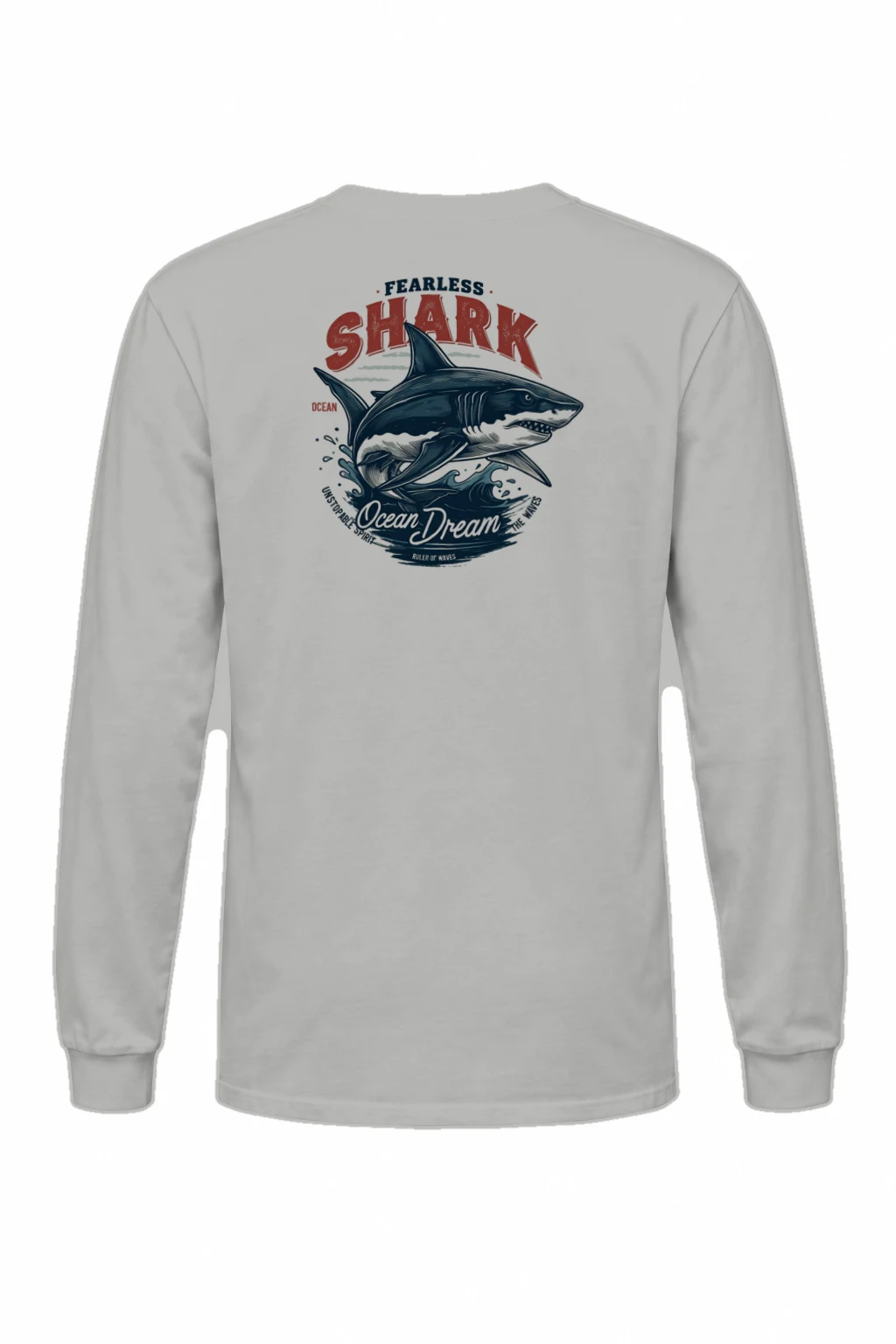 "Fearless Shark" Unisex Longsleeve T-shirt | Gildan 2400