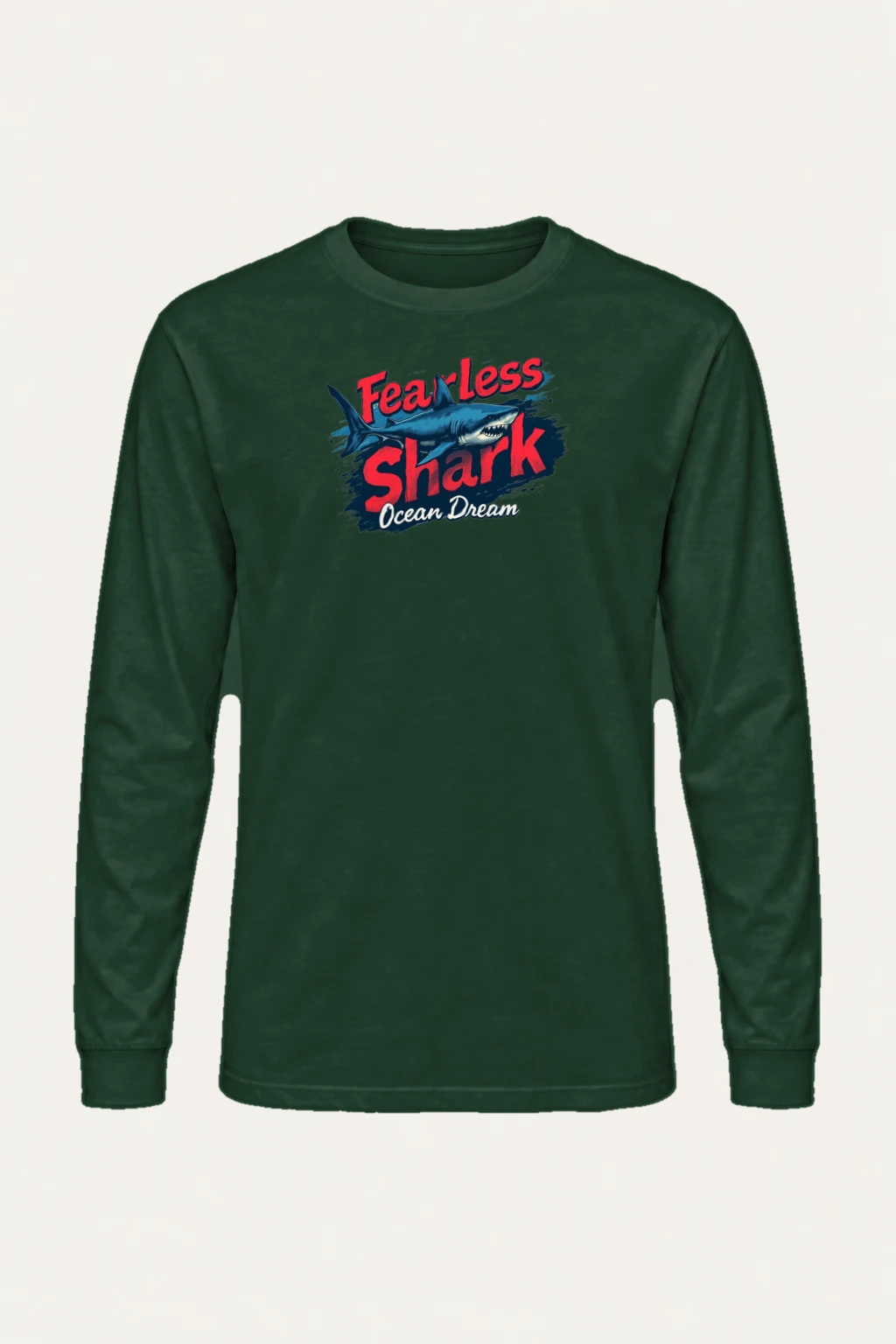 "Fearless Shark" Unisex Longsleeve T-shirt | Gildan 2400