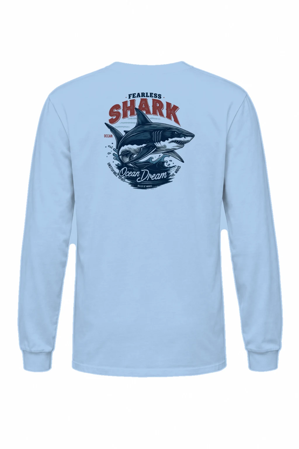 "Fearless Shark" Unisex Longsleeve T-shirt | Gildan 2400
