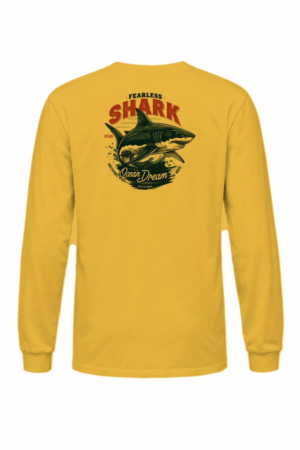 "Fearless Shark" Unisex Longsleeve T-shirt | Gildan 2400