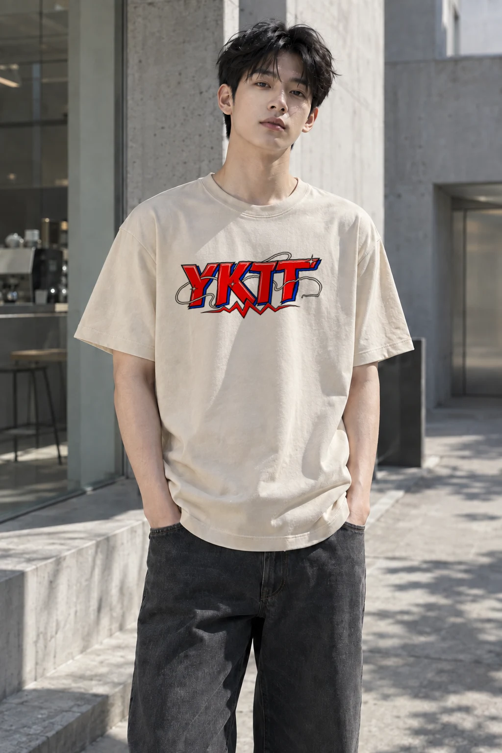 "Fearless Spirit YKTT" Heavyweight Unisex Crewneck T-shirt | Gildan 5000