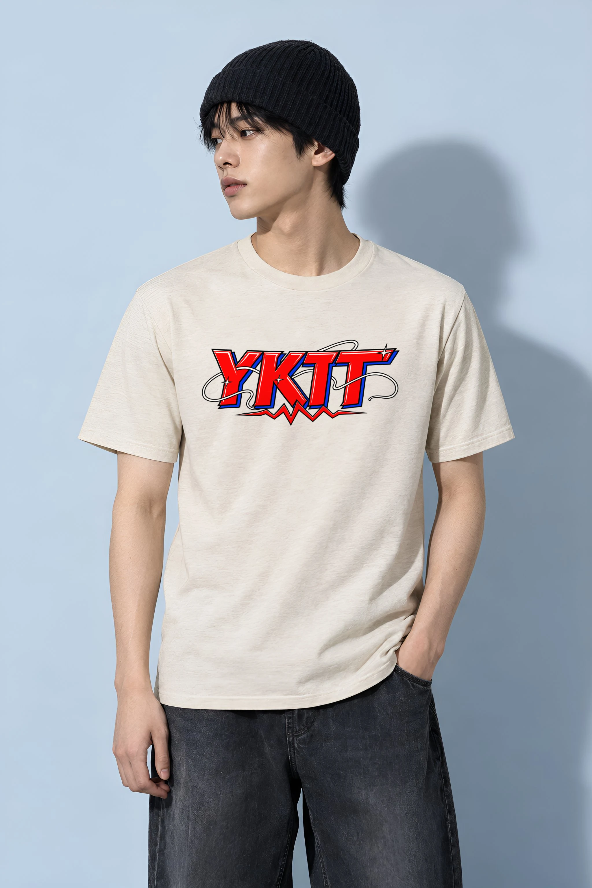 "Fearless Spirit YKTT" Heavyweight Unisex Crewneck T-shirt