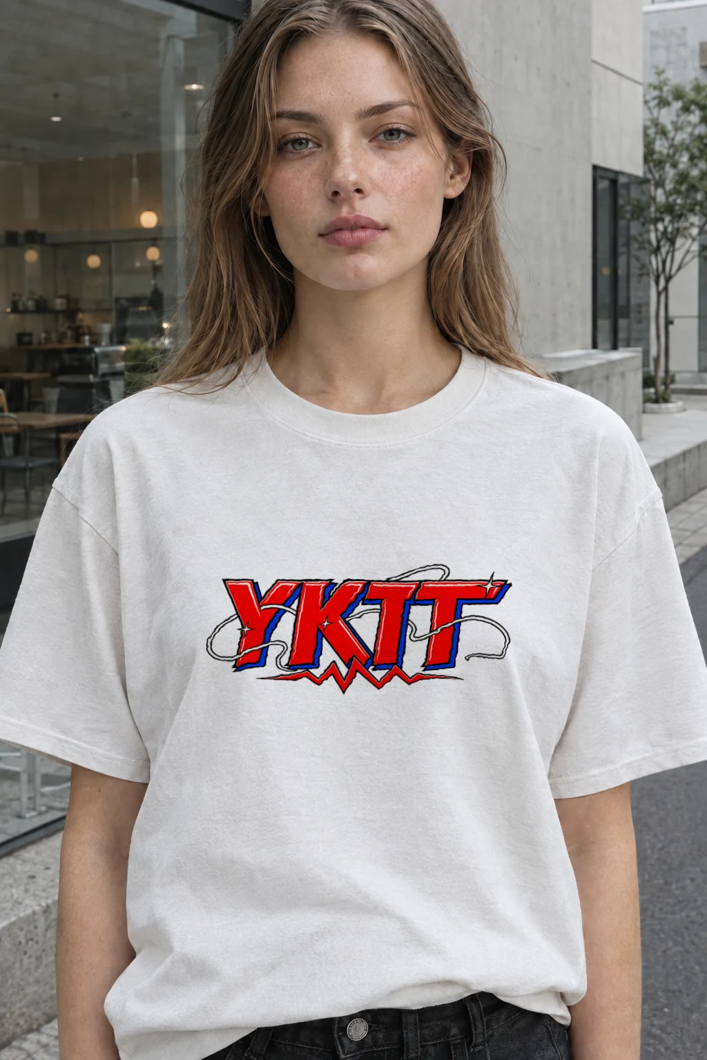 "Fearless Spirit YKTT" Heavyweight Unisex Crewneck T-shirt | Gildan 5000