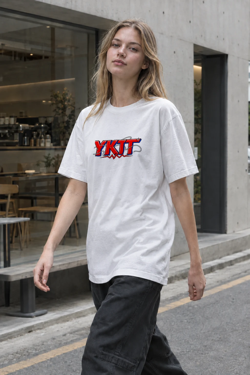 "Fearless Spirit YKTT" Heavyweight Unisex Crewneck T-shirt | Gildan 5000