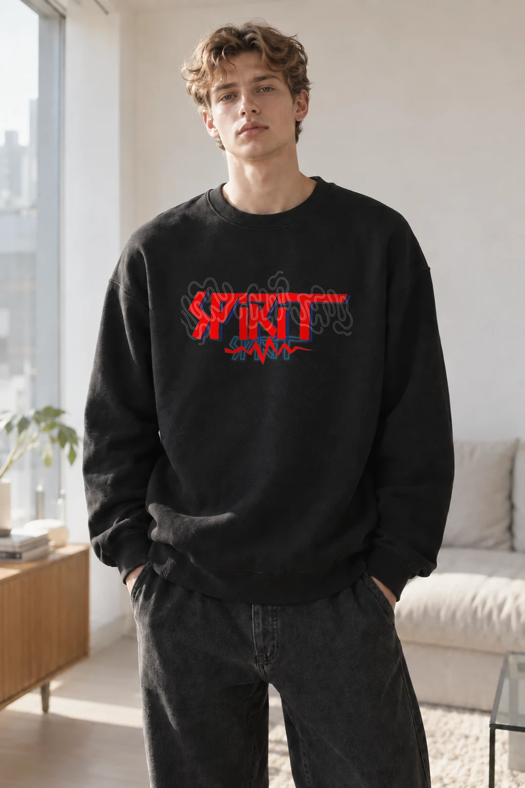 "Fearless Sprint Run" Heavy Blend Unisex Crewneck Sweatshirt | Gildan 18000