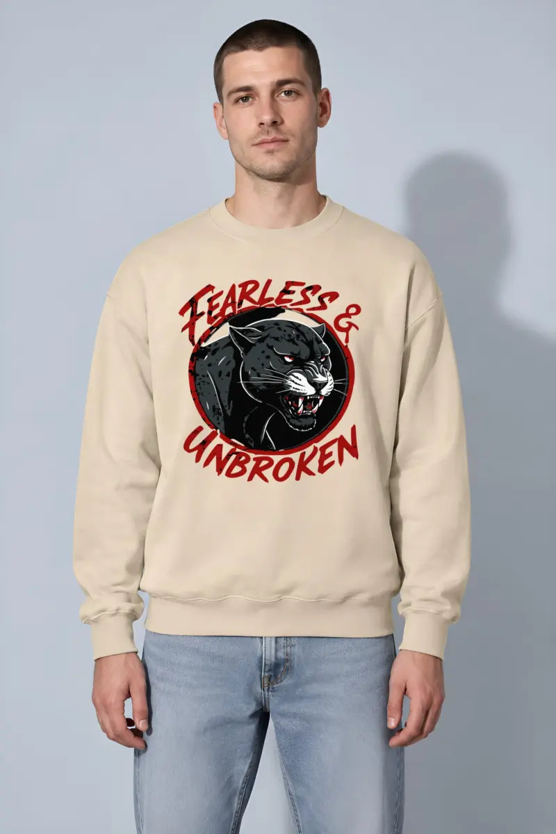 "Fearless & Unbroken" Heavy Blend Unisex Crewneck Sweatshirt