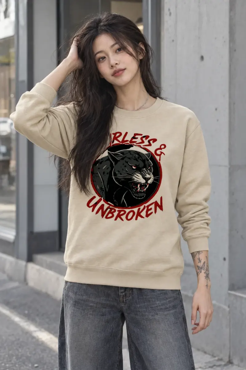 "Fearless & Unbroken" Heavy Blend Unisex Crewneck Sweatshirt