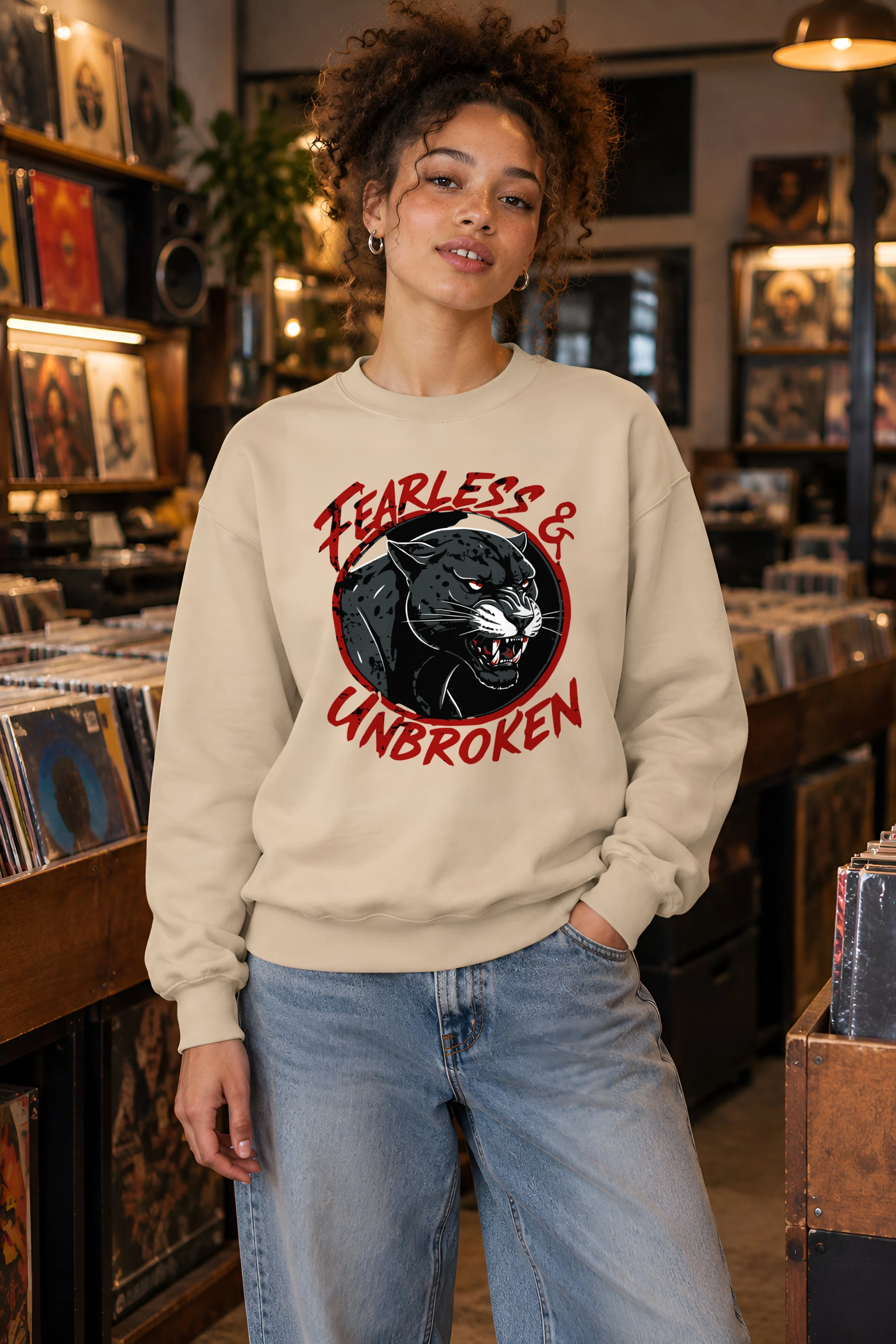 "Fearless & Unbroken" 1 Crewneck Sweatshirt