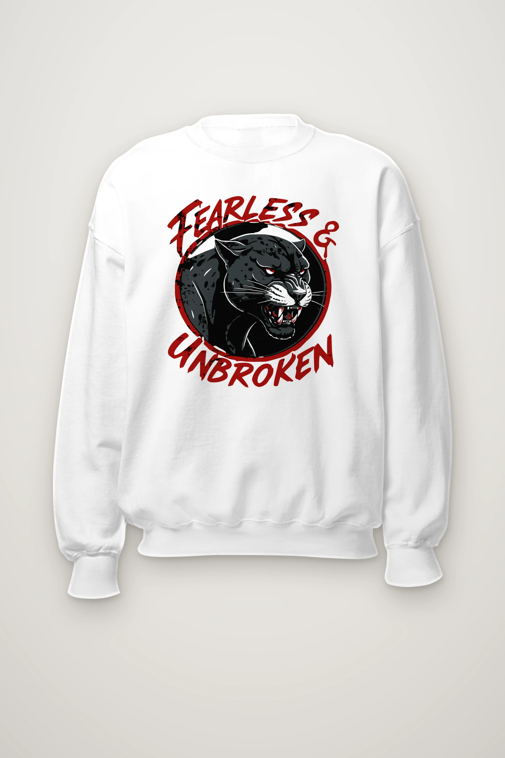 "Fearless & Unbroken" Heavy Blend Unisex Crewneck Sweatshirt