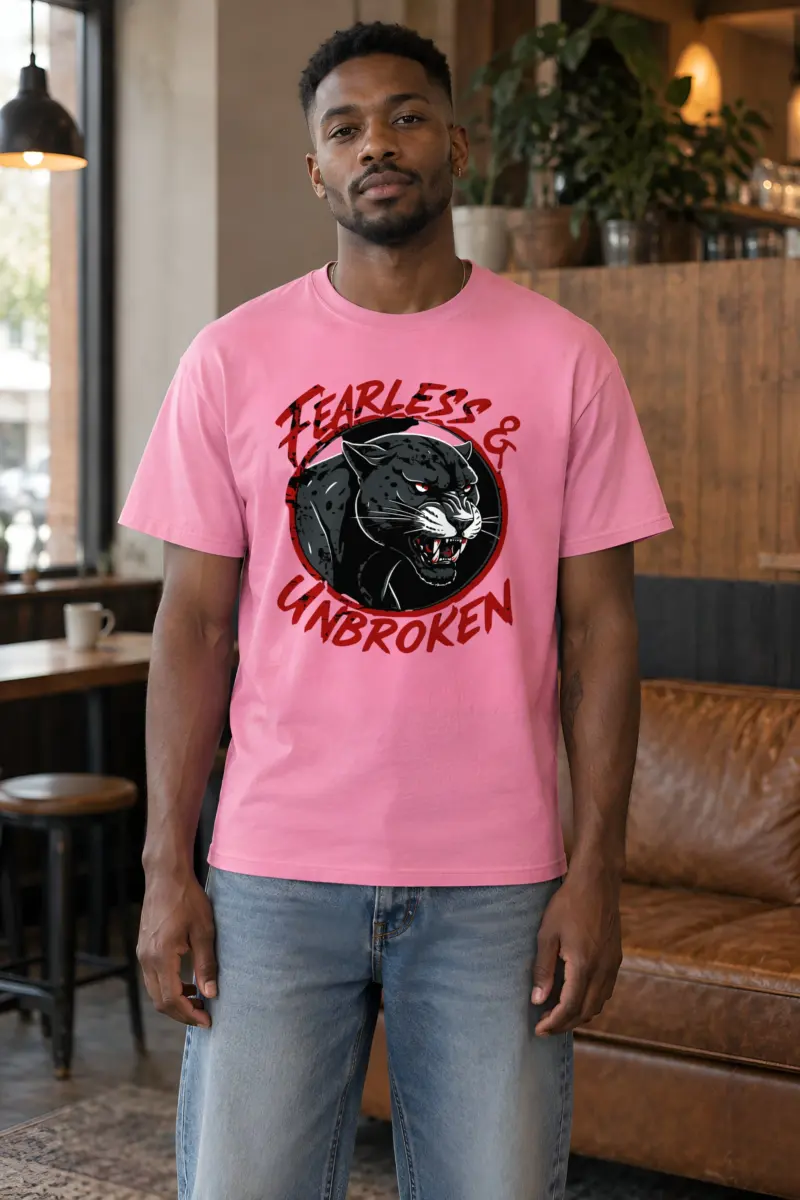 "Fearless & Unbroken" Heavyweight Unisex Crewneck T-shirt