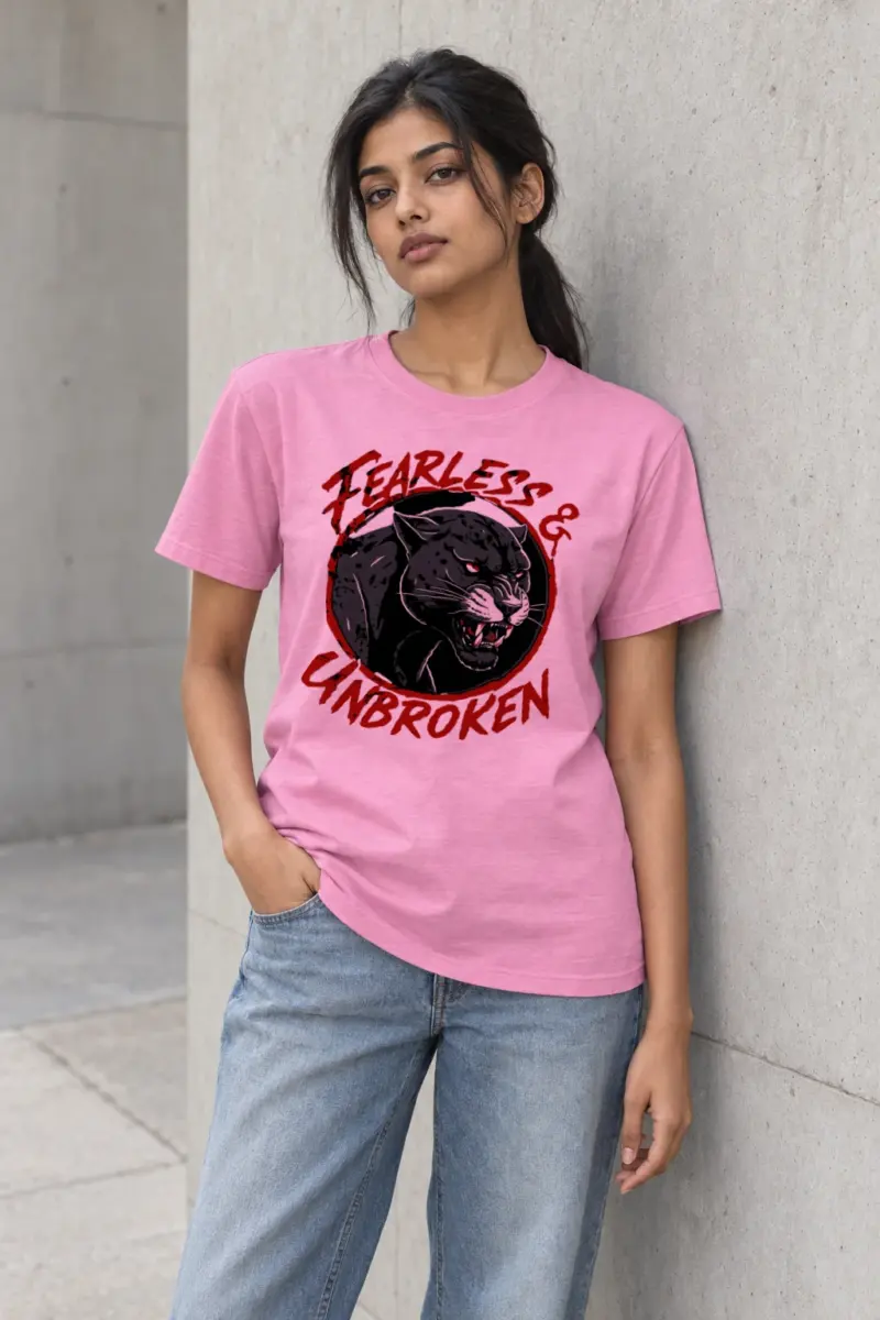 "Fearless & Unbroken" Heavyweight Unisex Crewneck T-shirt | Gildan 5000