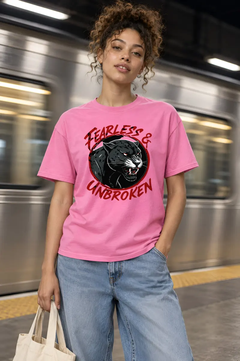 "Fearless & Unbroken" Heavyweight Unisex Crewneck T-shirt