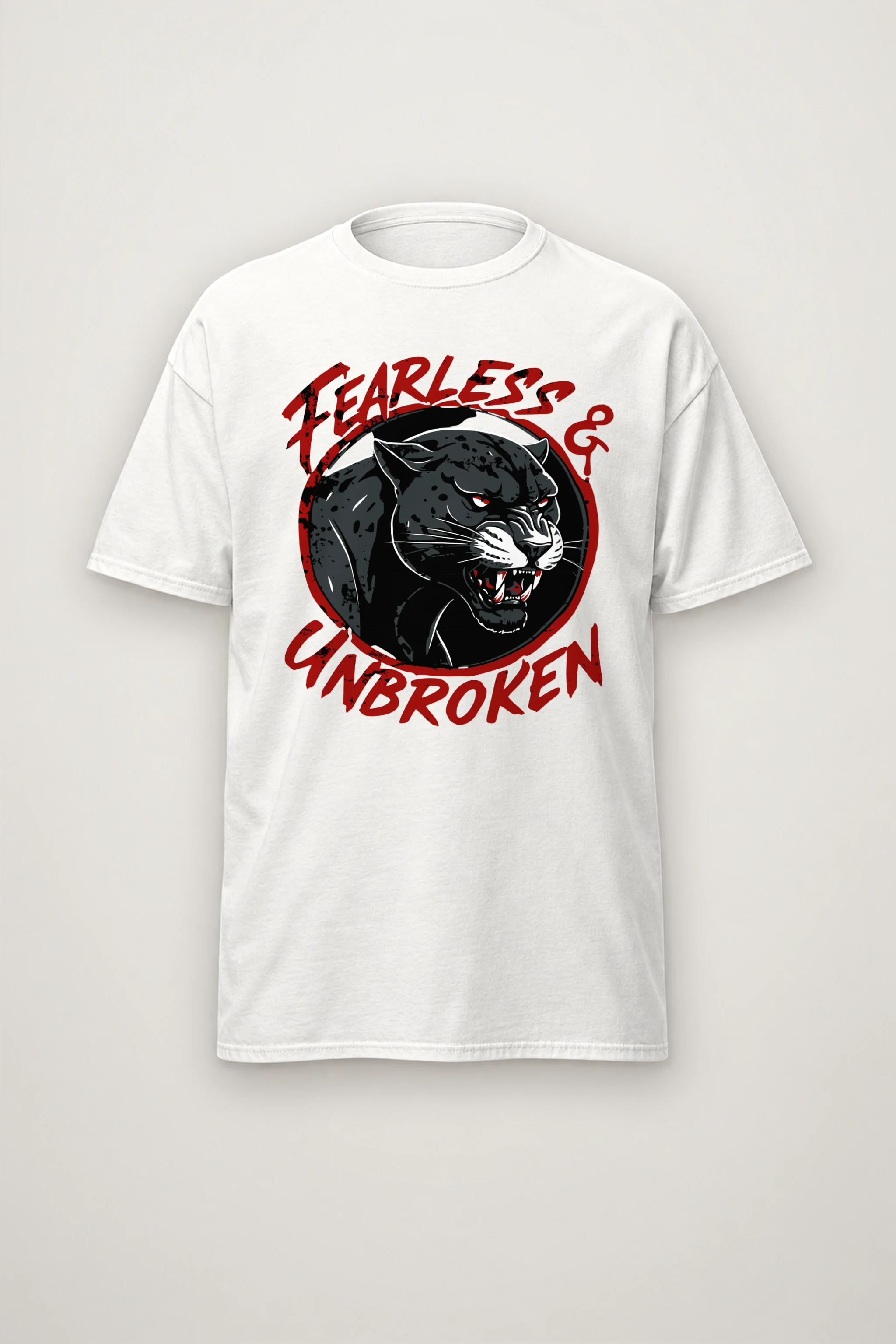 "Fearless & Unbroken" Heavyweight Unisex Crewneck T-shirt