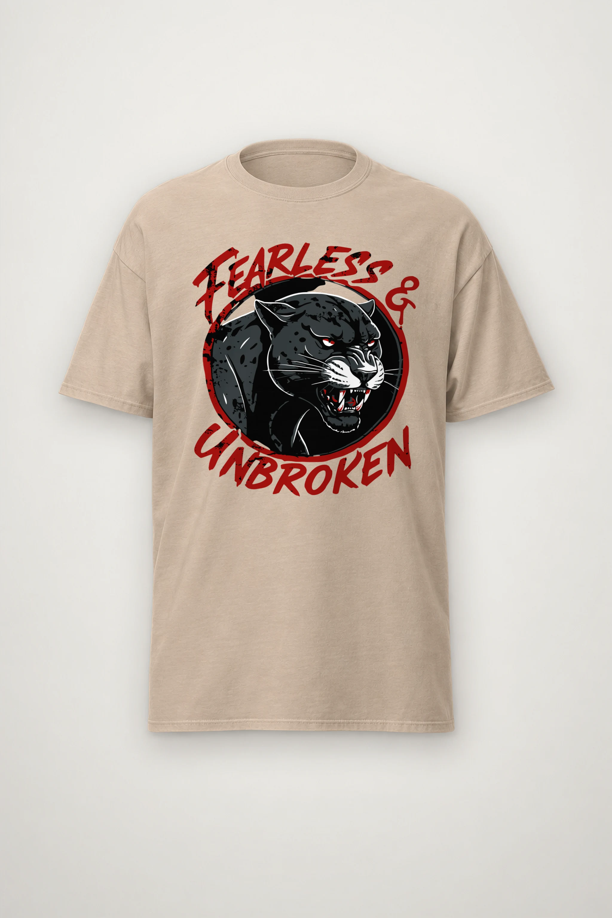 "Fearless & Unbroken" Heavyweight Unisex Crewneck T-shirt