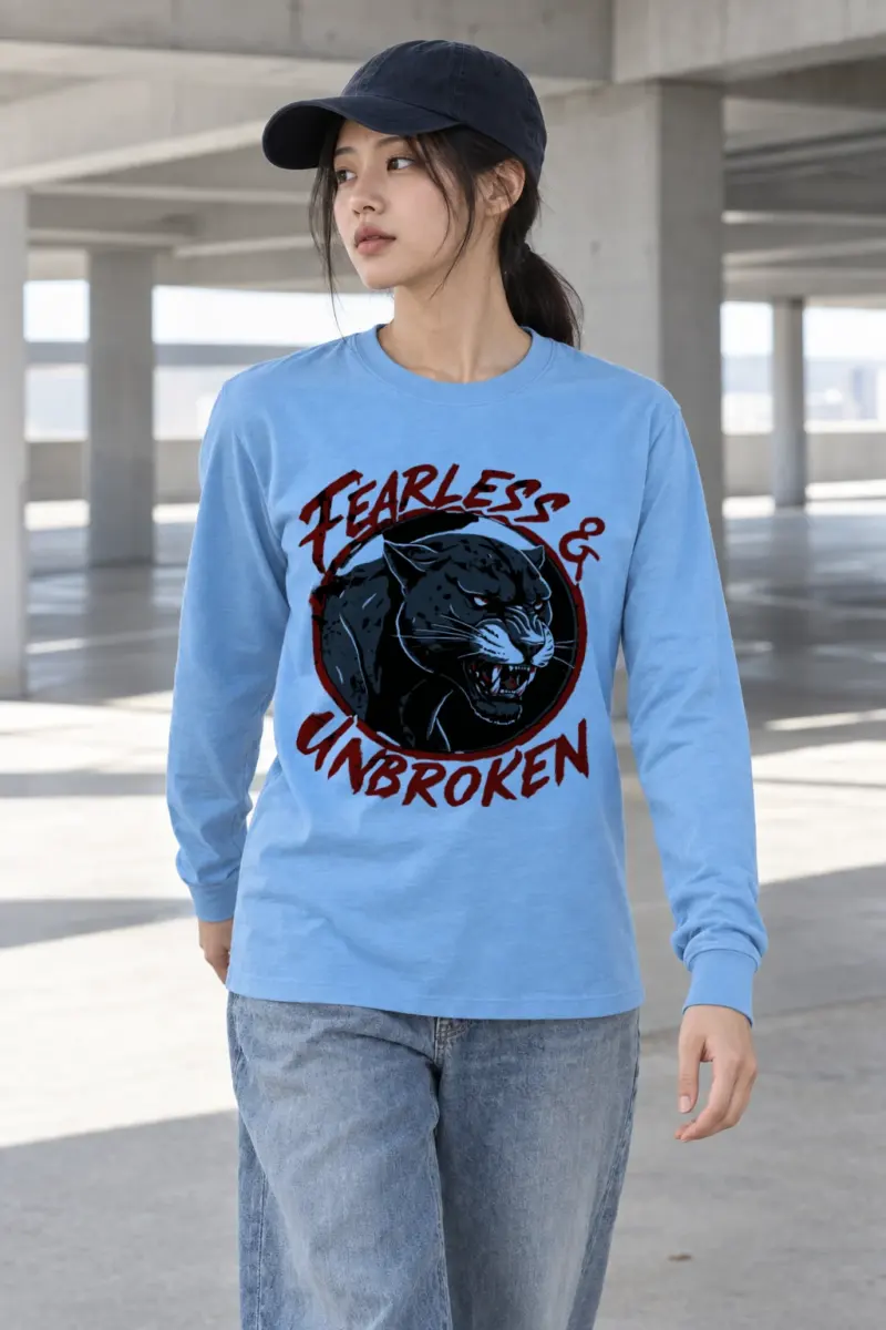 "Fearless & Unbroken" Unisex Longsleeve T-shirt | Gildan 2400