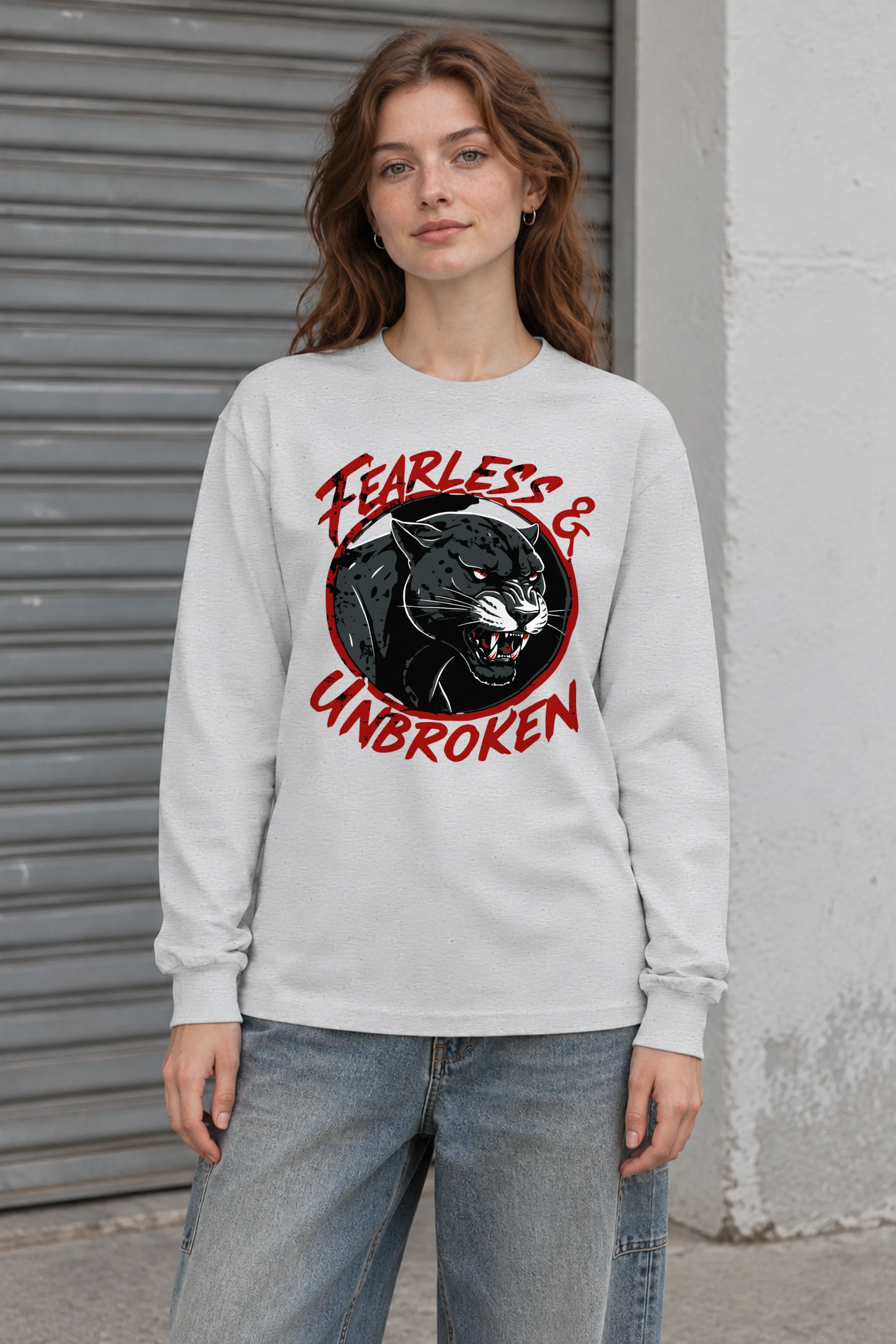 "Fearless & Unbroken" Unisex Longsleeve T-shirt