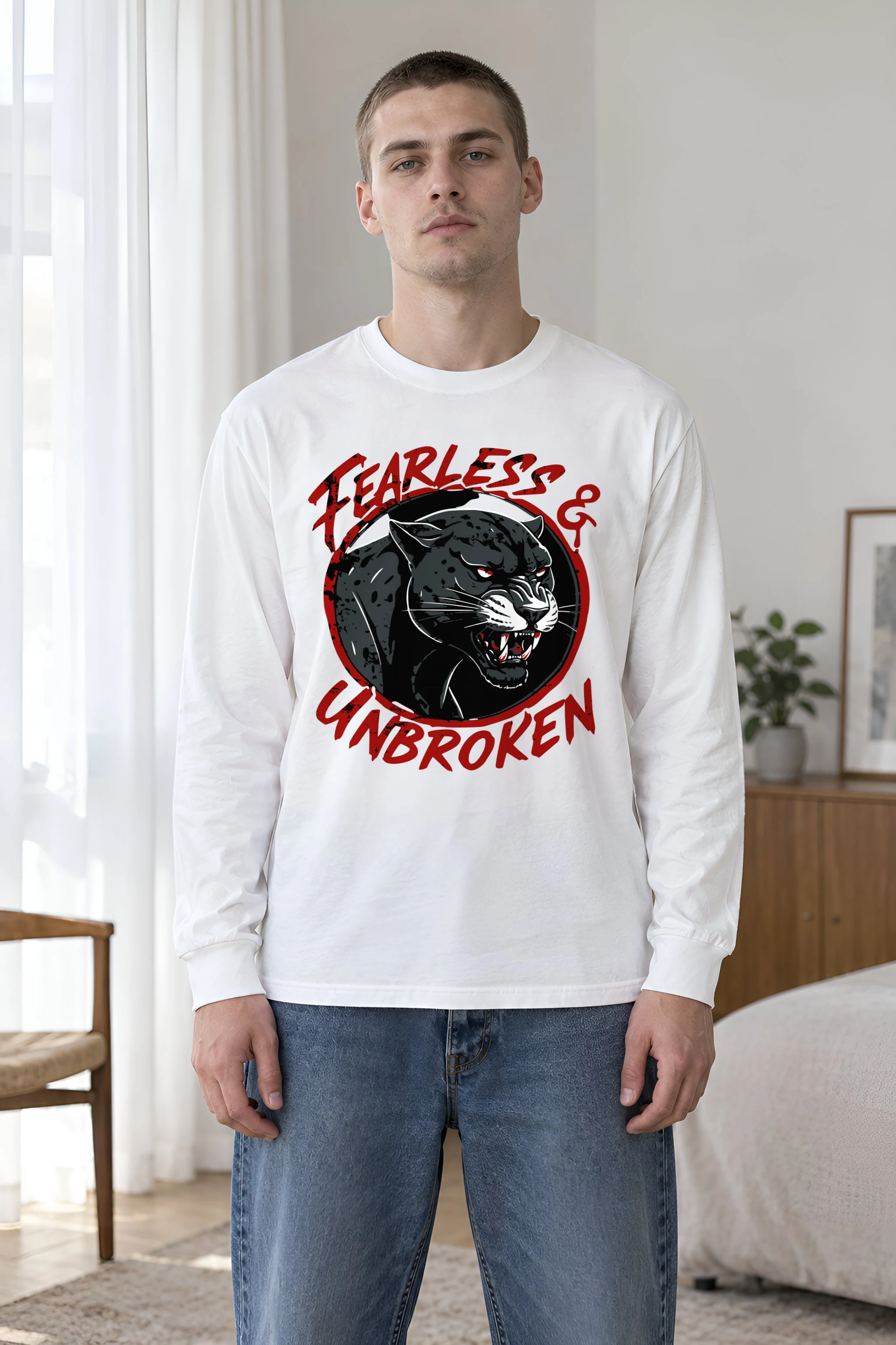 "Fearless & Unbroken" Unisex Longsleeve T-shirt
