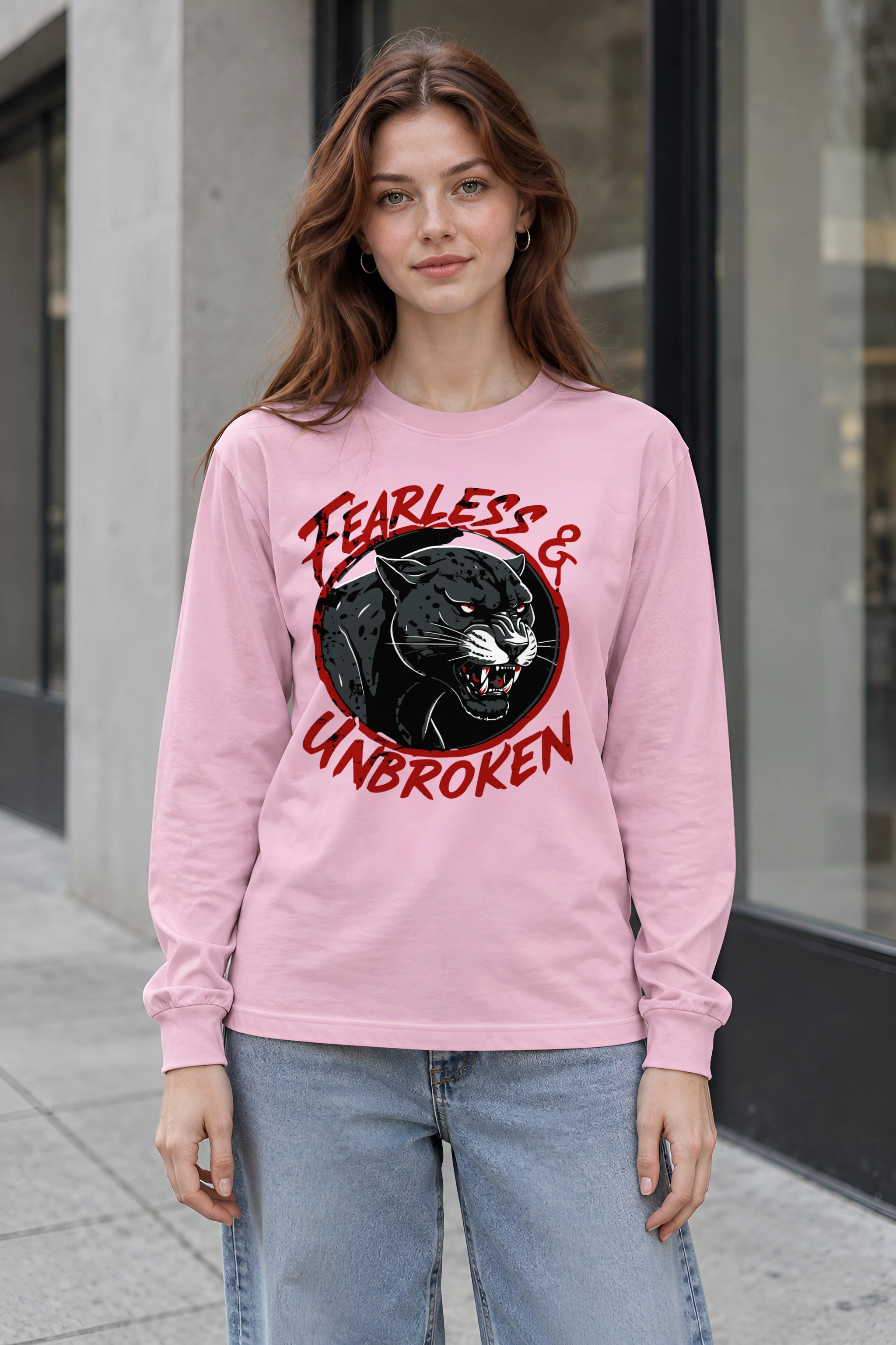 "Fearless & Unbroken" Unisex Longsleeve T-shirt