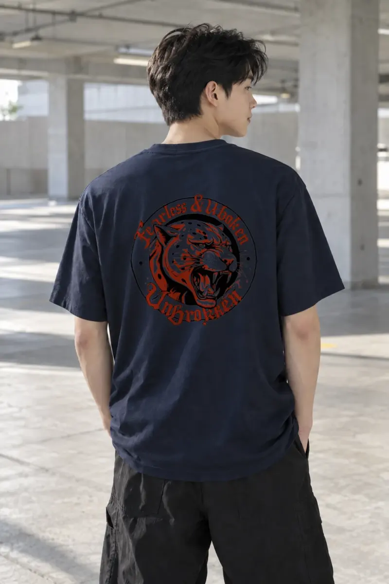 "Fearless Undeated Champion" Heavyweight Unisex Crewneck T-shirt | Gildan 5000