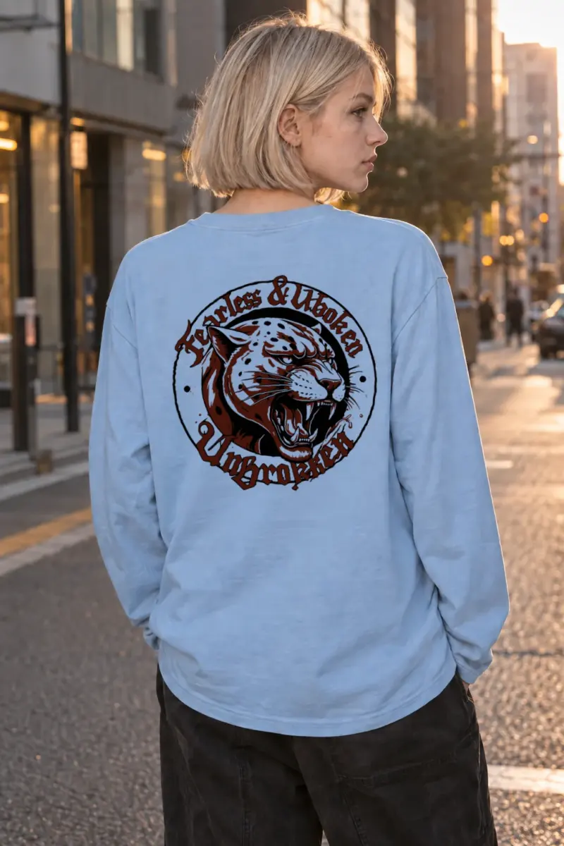 “Fearless & Undefeated” Unisex Longsleeve T-shirt | Gildan 2400