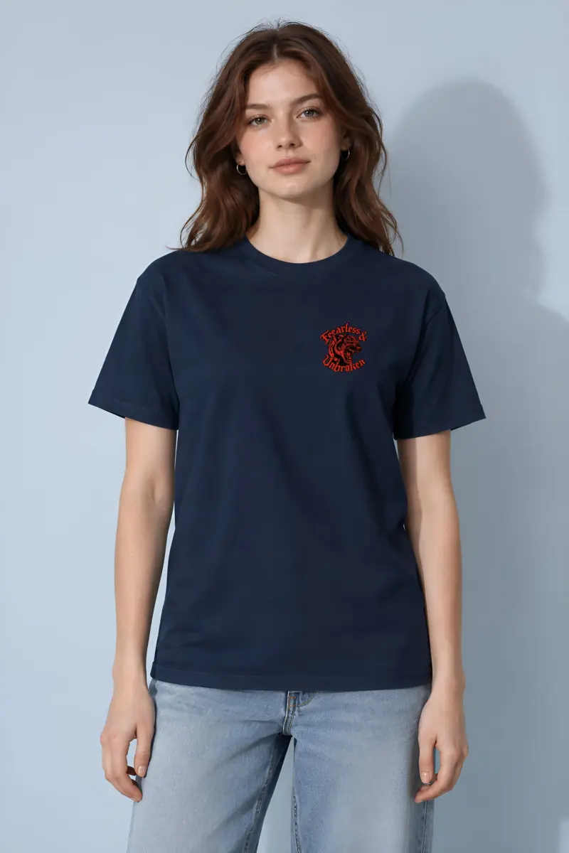 "Fearless & Woken UnBroken" Heavyweight Unisex Crewneck T-shirt