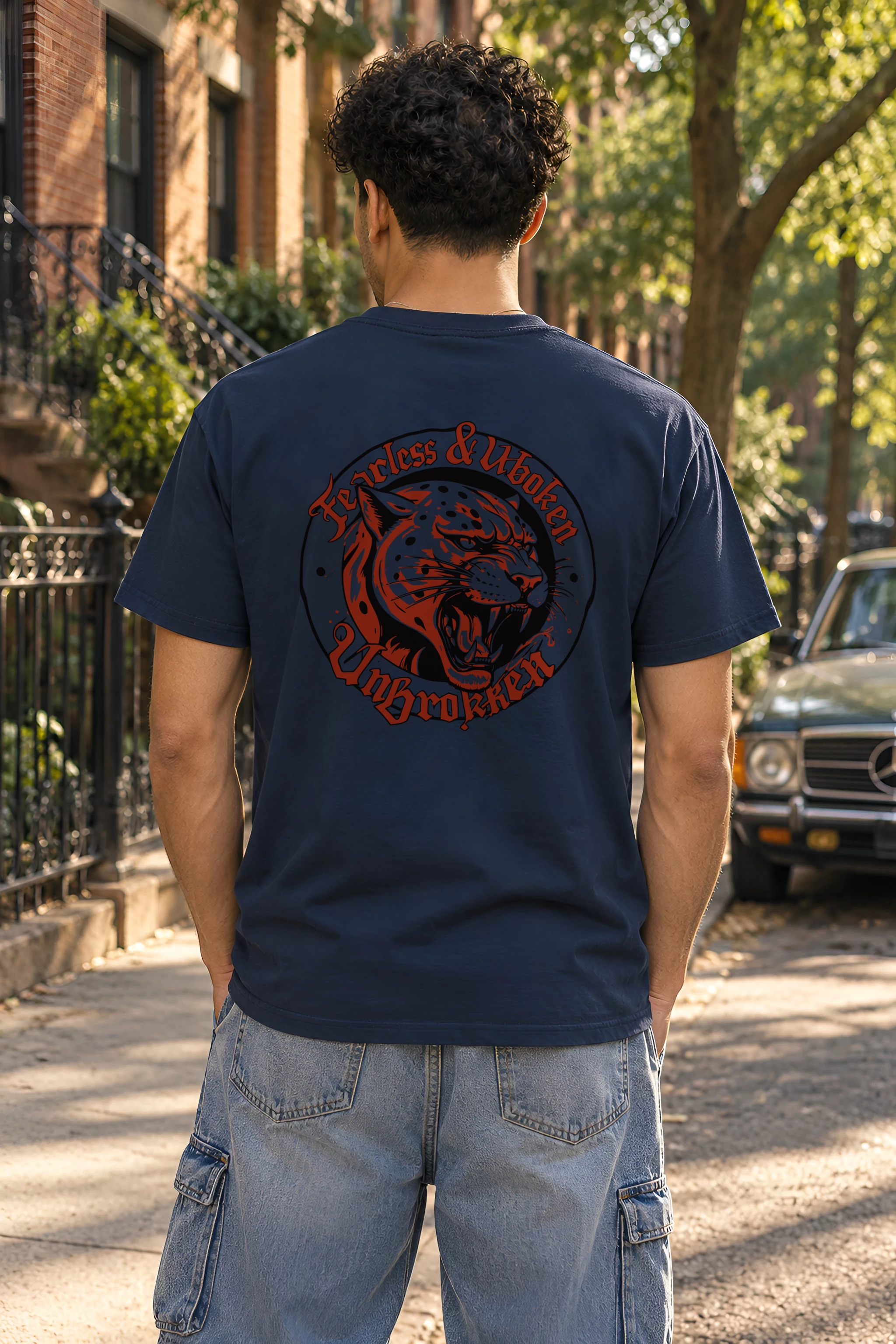 "Fearless & Woken UnBroken" Heavyweight Unisex Crewneck T-shirt