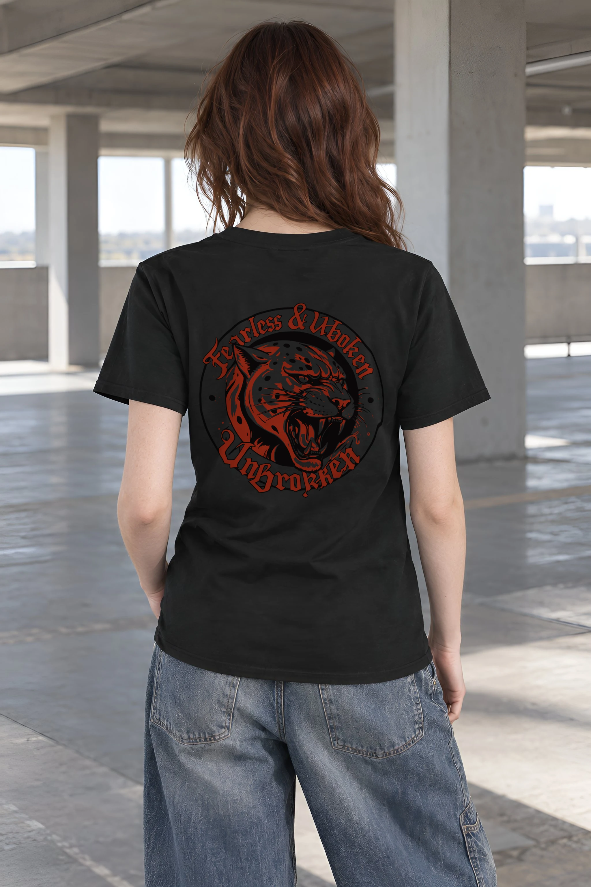 "Fearless & Woken UnBroken" Heavyweight Unisex Crewneck T-shirt