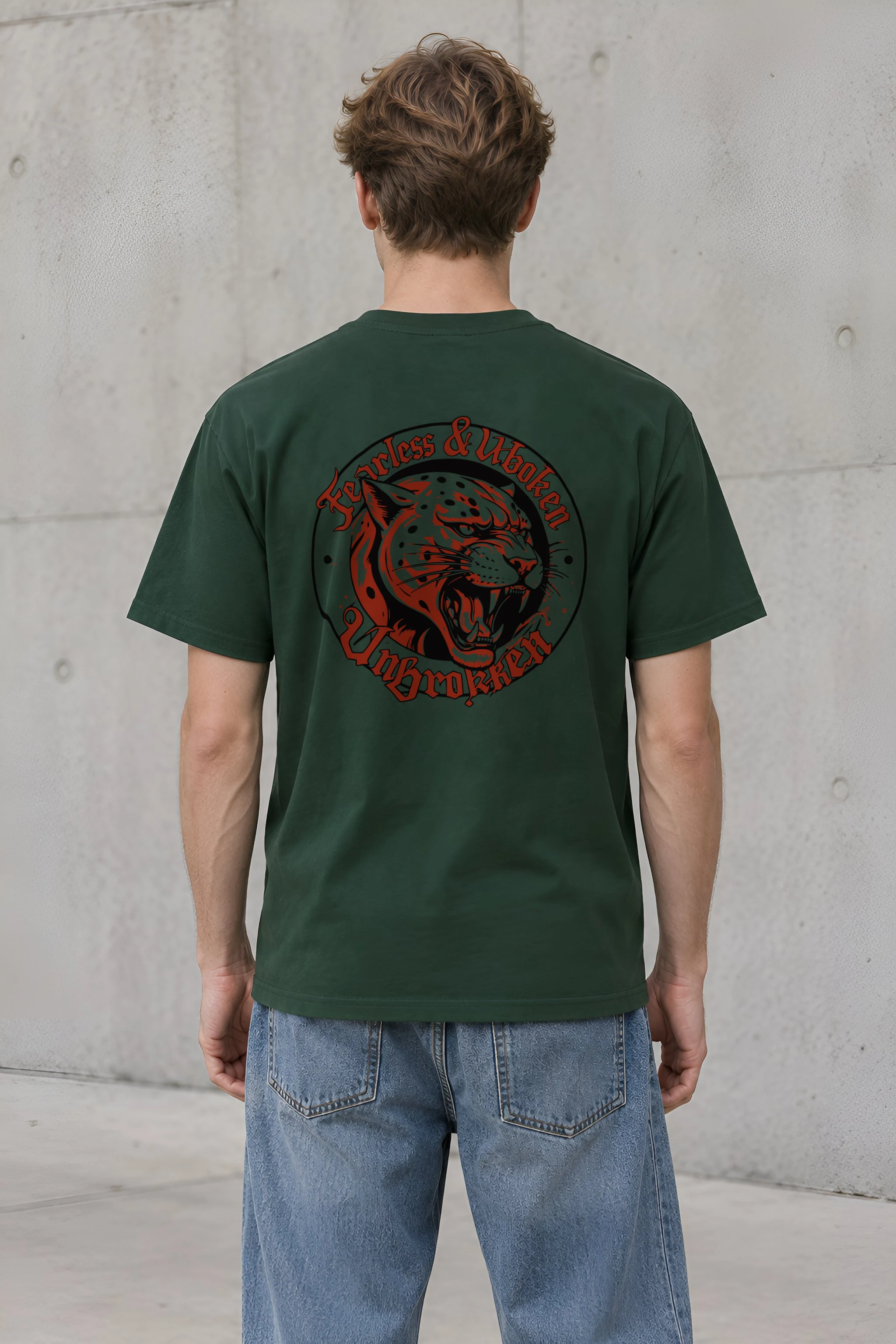 "Fearless & Woken UnBroken" Heavyweight Unisex Crewneck T-shirt