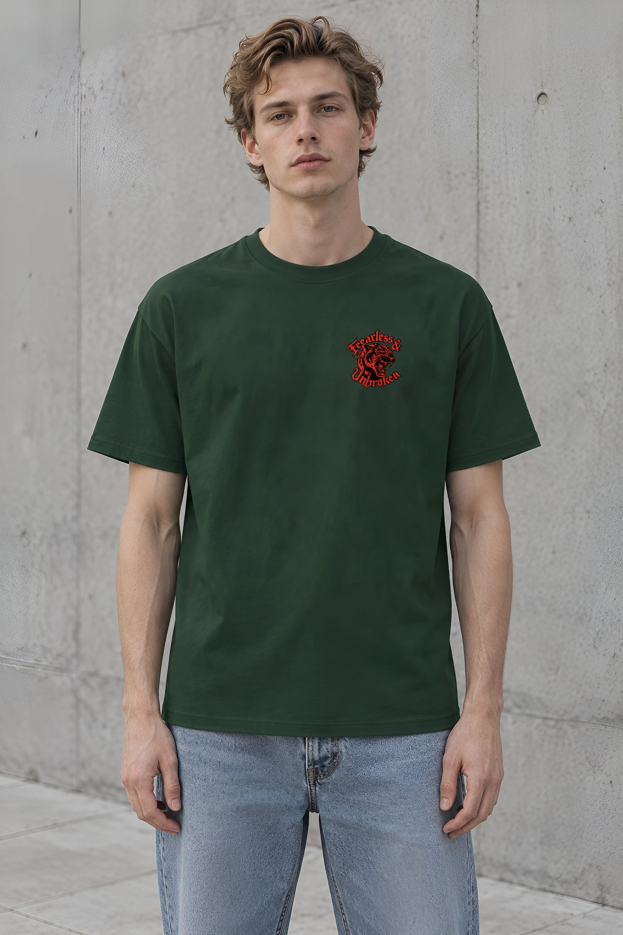 "Fearless & Woken UnBroken" Heavyweight Unisex Crewneck T-shirt