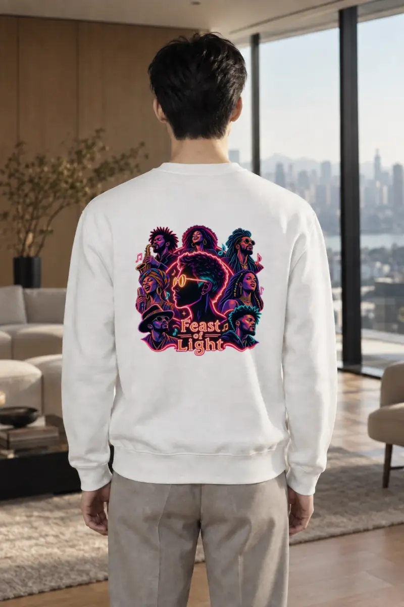 "Feast Of Light" Heavy Blend Unisex Crewneck Sweatshirt | Gildan 18000