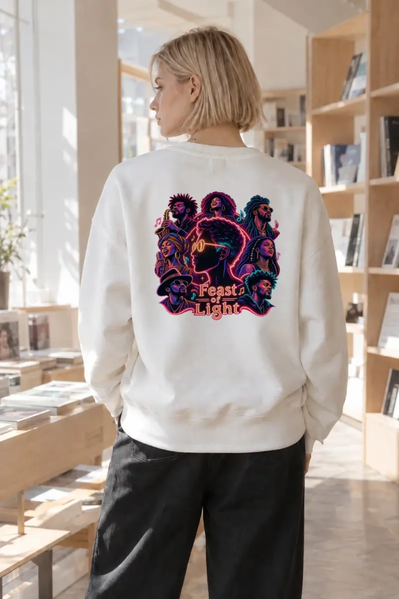 "Feast Of Light" Heavy Blend Unisex Crewneck Sweatshirt | Gildan 18000