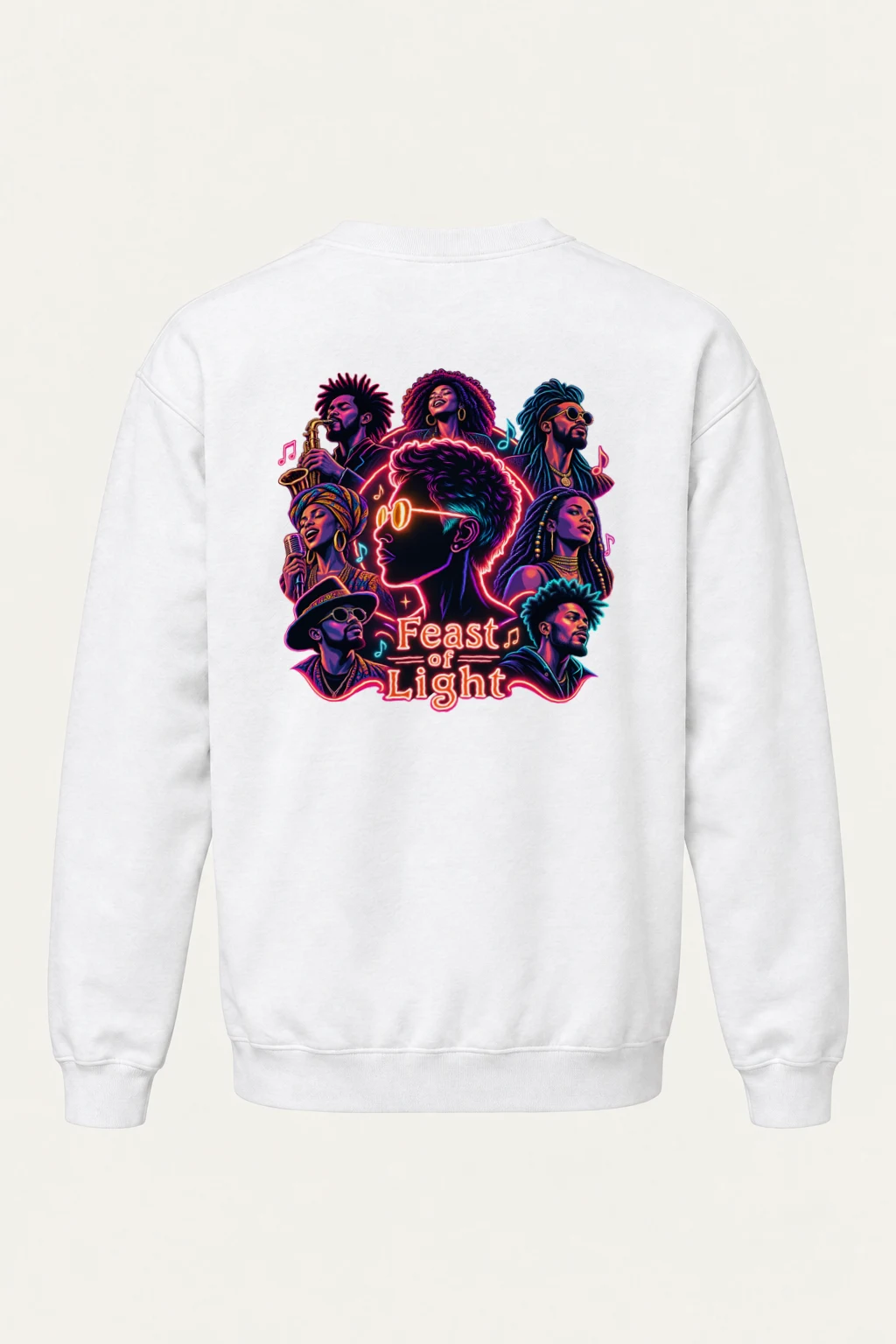 "Feast Of Light" Heavy Blend Unisex Crewneck Sweatshirt | Gildan 18000