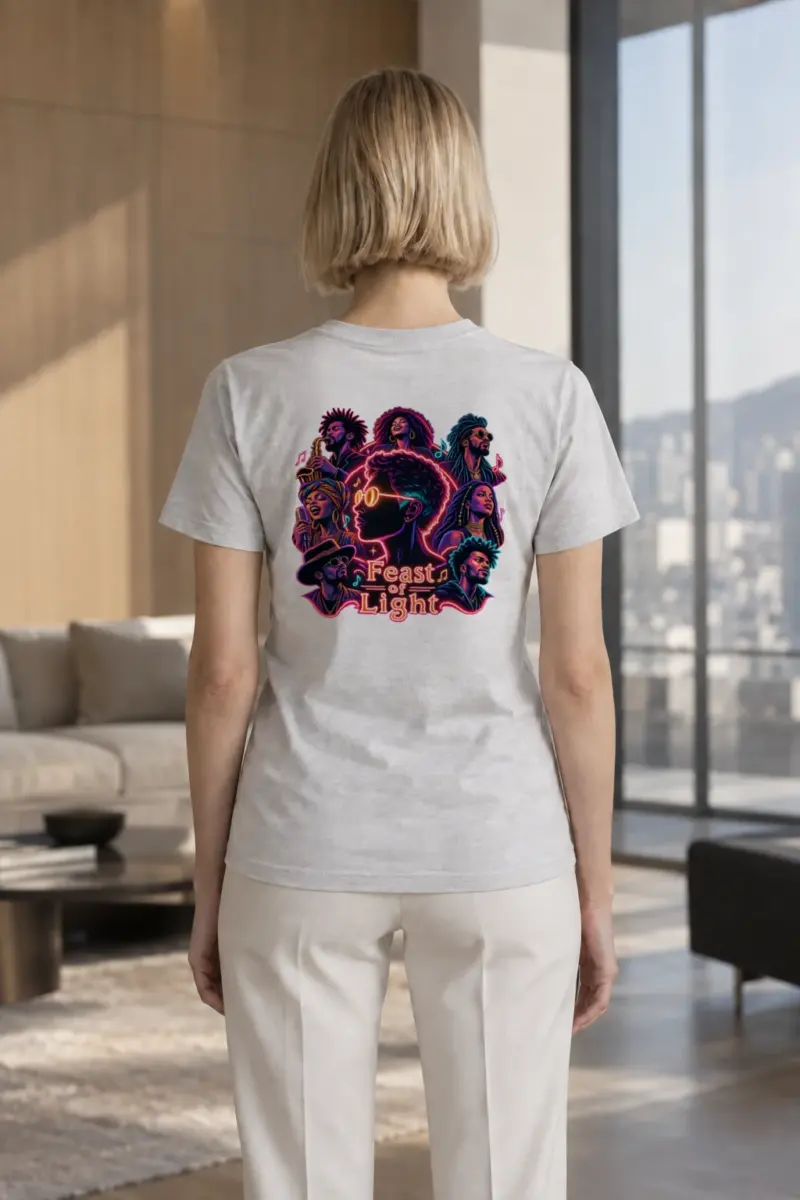 "Feast Of Light" Heavyweight Unisex Crewneck T-shirt | Gildan 5000