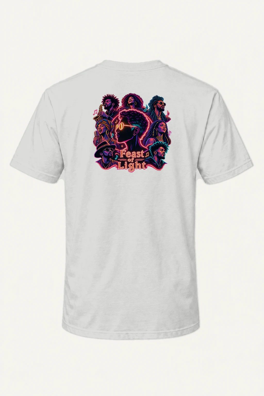"Feast Of Light" Heavyweight Unisex Crewneck T-shirt | Gildan 5000