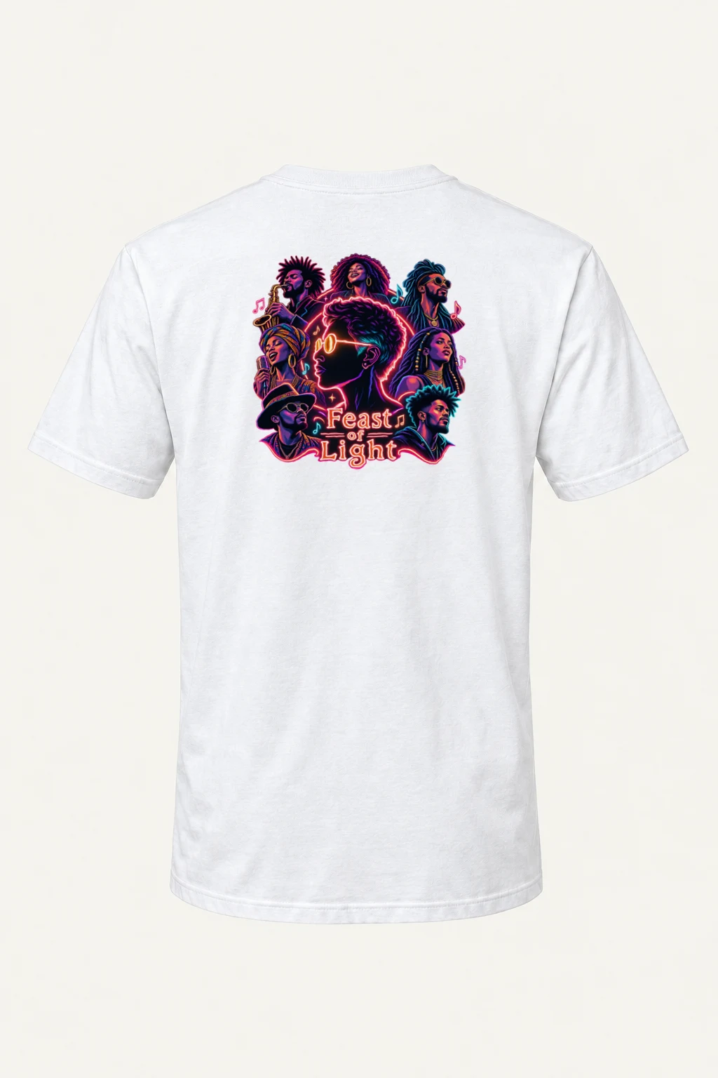 "Feast Of Light" Heavyweight Unisex Crewneck T-shirt | Gildan 5000