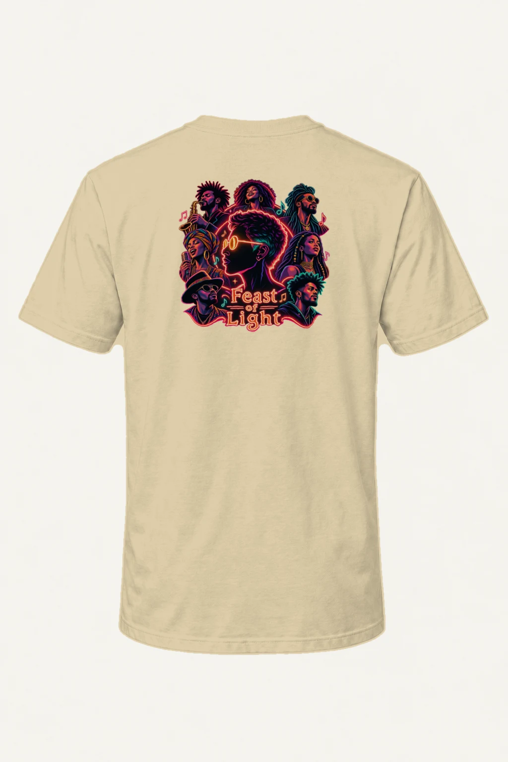 "Feast Of Light" Heavyweight Unisex Crewneck T-shirt | Gildan 5000