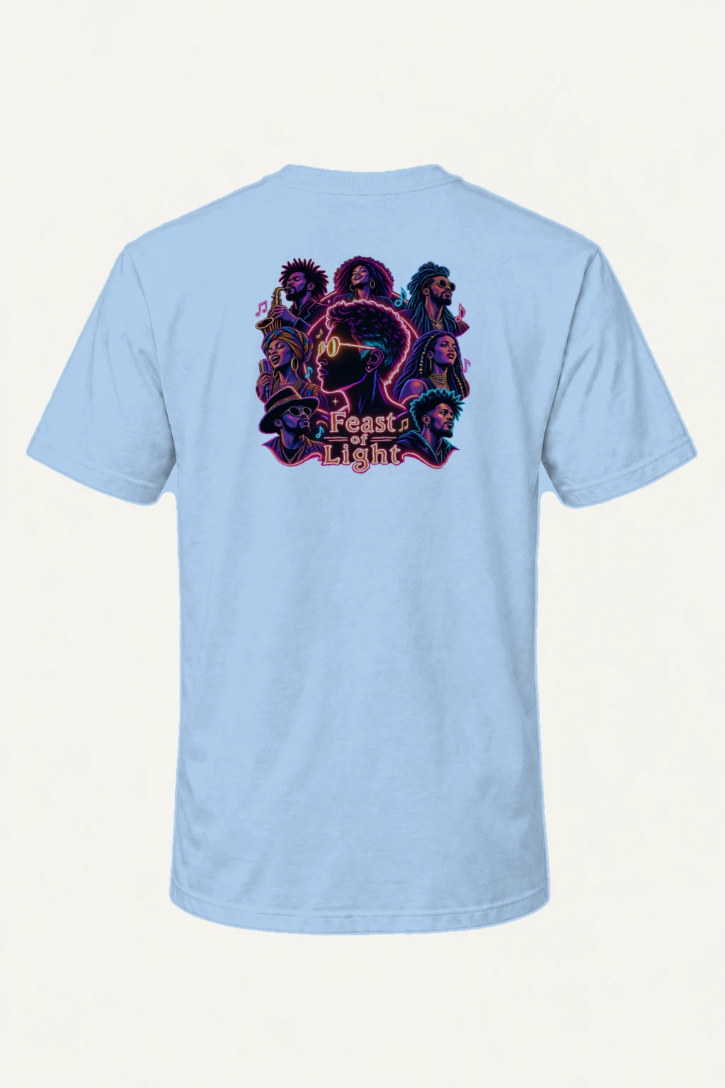 "Feast Of Light" Heavyweight Unisex Crewneck T-shirt | Gildan 5000